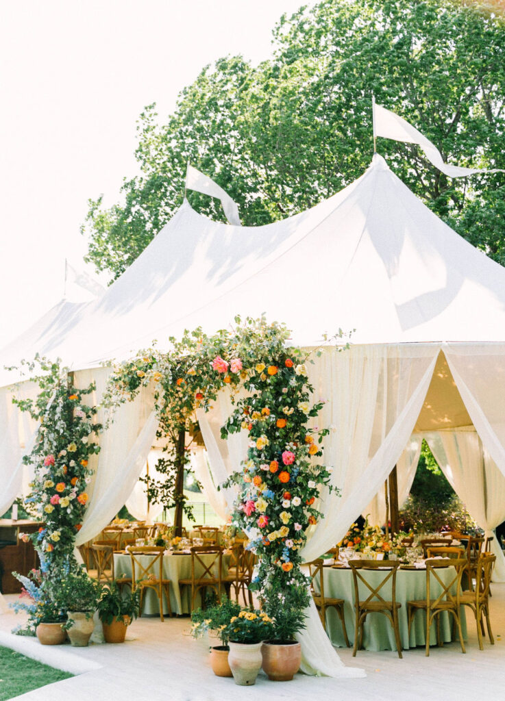 tented wedding private ranch dallas
